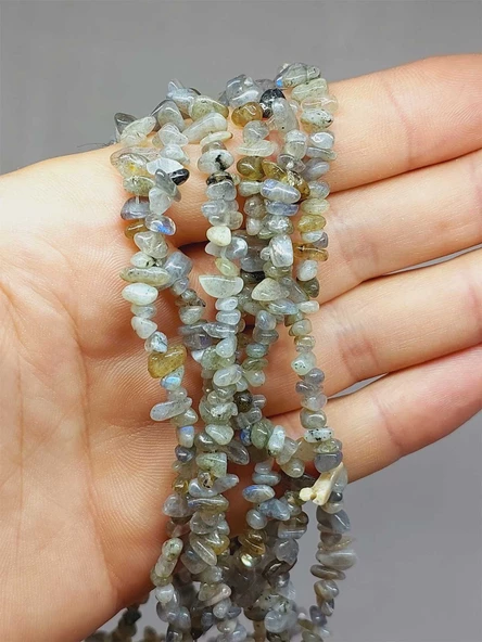 Labradorit Taşı Minik/Pirinç Boy Şekilsiz Taşlar Dizi (54414) ürün görseli