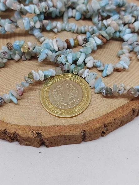 Larimar Taşı Minik/Pirinç Boy Şekilsiz Taşlar Dizi (54402) - Resim 2