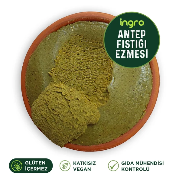 İngro Glutensiz Antep Fıstığı Ezmesi (Parçacıklı Lezzet)200 G