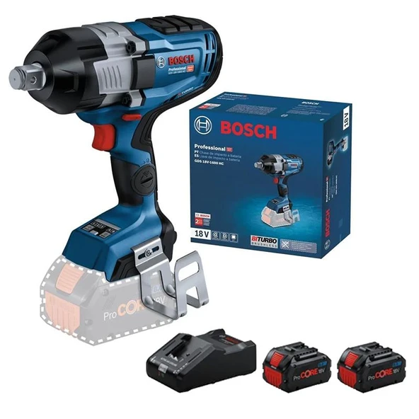 Bosch Gds 18 V-1600 Hc Akülü Darbeli Somun Sıkma Makinesi 2X8 Amper 06019M1000