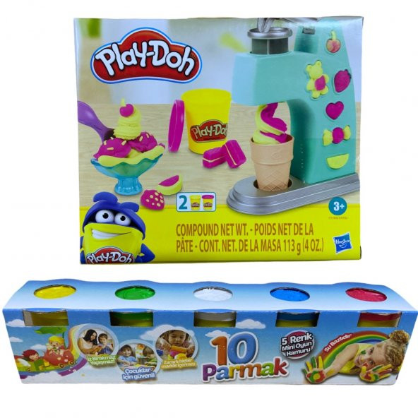 Play-doh Mini Ice Cream Dondurma, 5 Renk Oyun Hamuru Hediyesiyle - 3