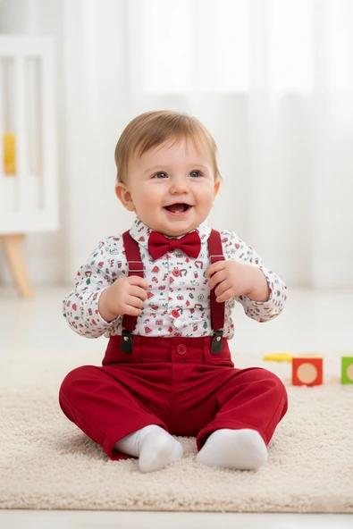 Yılbaşı Temalı Noel Erkek Çocuk Takım MNK0656 - 4