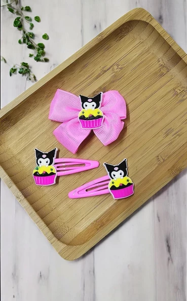 Kuromi Çocuk Toka Set 3lü - 5