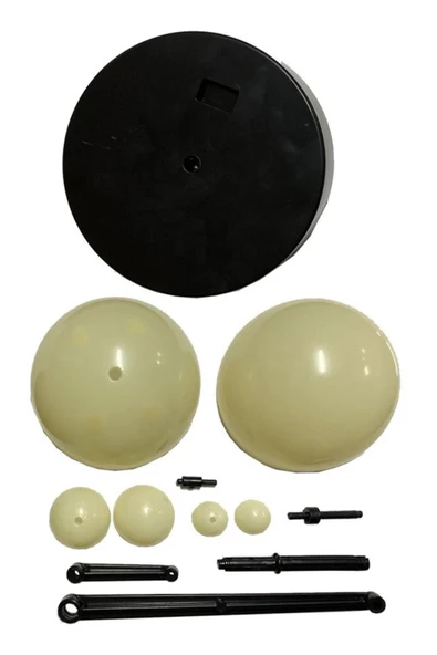 Hayal Sepeti Güneş Dünya Ay Modeli  Boya Fırça Eğitici Maket Deney Seti Plastik Güneş Sistemi - 4