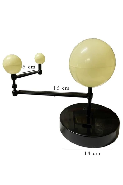 Hayal Sepeti Güneş Dünya Ay Modeli  Boya Fırça Eğitici Maket Deney Seti Plastik Güneş Sistemi - 3