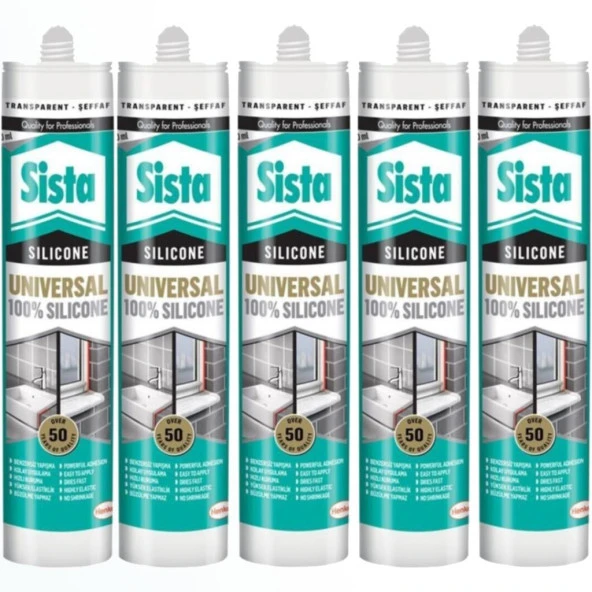 Sista Şeffaf Silikon 280 ml Henkel (5 ADET)