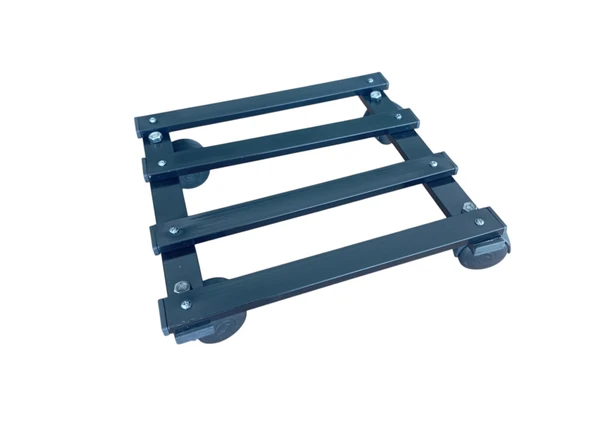 HOLTECH Metal Tasarım Tekerlekli Saksı Altlığı 30 Cm Taşınabilir Hareketli Saksılık Damacana Altlığı - 3
