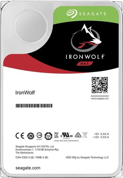 Seagate IronWolf 8TB 7200RPM 256MB 3.5 Nas Disk ST8000VN004 - Resim 2