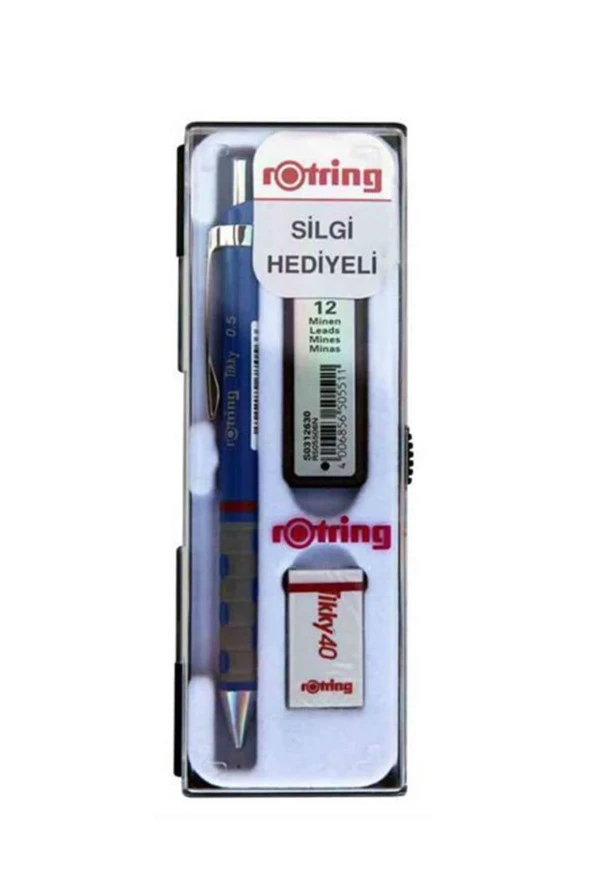 Rotring Okul Seti Versatil+Min Silgi Hediyeli 0.5 MM Mavi RO-KK07-05M