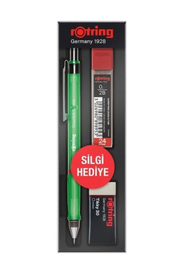 Rotring Okul Seti Visuclick Versatil + Min Silgi 0.5 MM Yeşil RO-VK05-YESIL