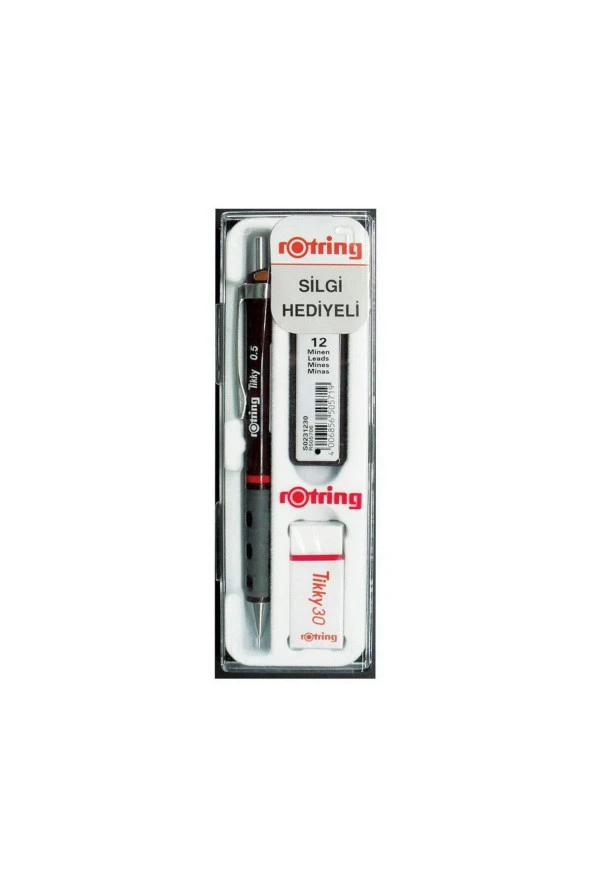 Rotring Okul Seti Versatil+Min Silgi Hediyeli 0.7 MM Bordo RO-KK07-07