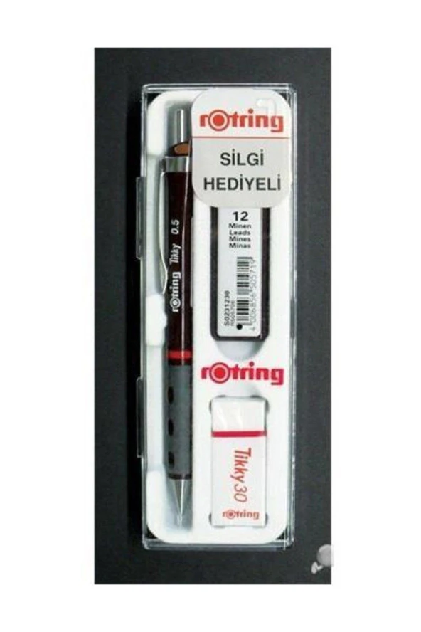 Rotring Okul Seti Versatil+Min Silgi Hediyeli 0.5 MM Bordo RO-KK07-05