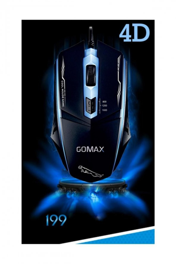 Gomax M1 RGB Işıklı Kablolu Oyuncu Mouse - 4