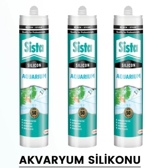 Sista Şeffaf Akvaryum Silikonu 310 ml Henkel (3 ADET)