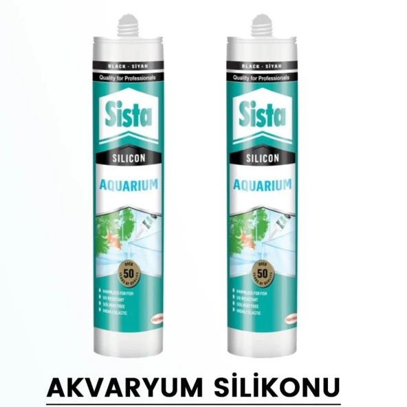 Sista Şeffaf Akvaryum Silikonu 310 ml Henkel (2 ADET)