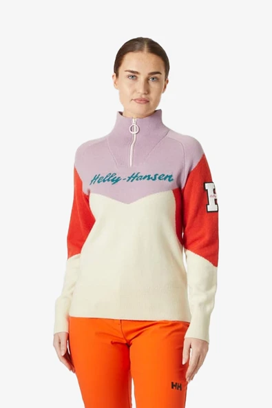 Helly Hansen Helly Hansen W Apres Knitted Kazak Kadın Çok Renkli Polar 66029-047