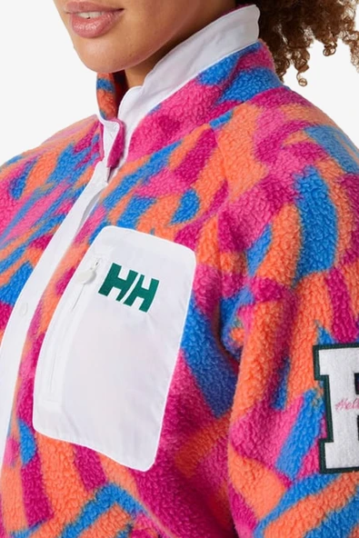 Helly Hansen Helly Hansen W imperial Printed Pile Snap Kadın Pembe Polar 63373-664 - 3