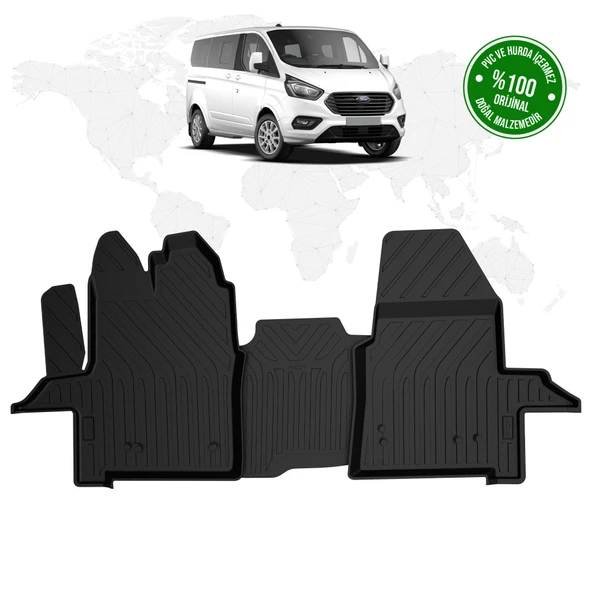 Ford Tourneo Custom 4D Havuzlu Paspas (Ön 2 Parça) 2012 - 2023 Model ürün görseli 1