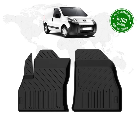 Peugeot Bipper Panelvan 4D Havuzlu Paspas (Ön 2 Parça) 2008 Model Ve Sonrası ürün görseli 1