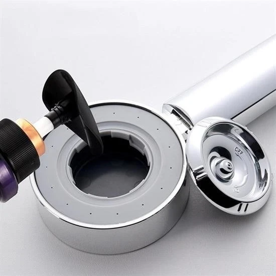 Çift Taraflı Yüksek Basınç Su Akıtan Şampuan Hazneli Duş Başlığı - Resim 4