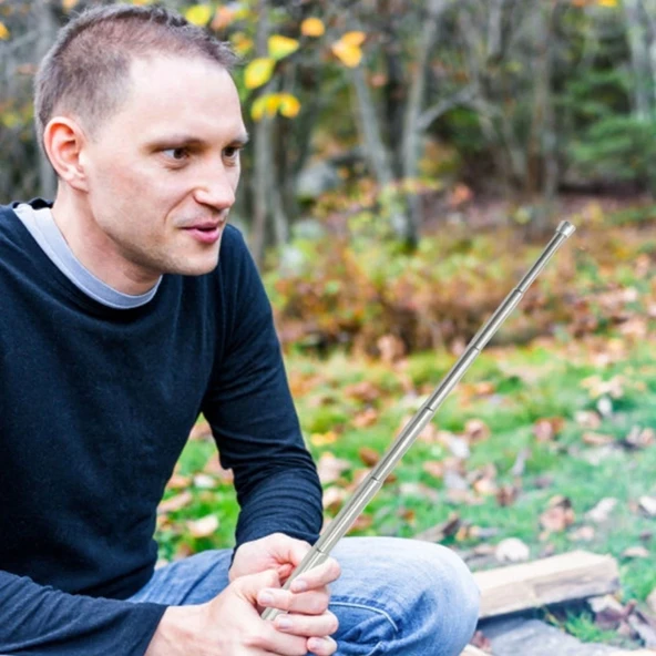 Teleskopik Ateş Başlatıcı Outdoor Üfleme Borusu 63 Cm - Resim 3