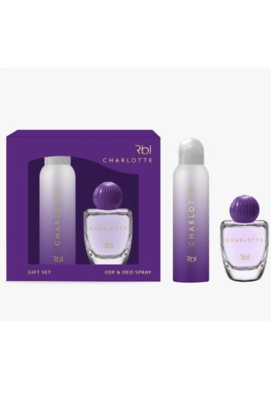 Rebul Charlotte Edp 50 ml & Deo Spray 150 ml Kadın Parfüm Seti