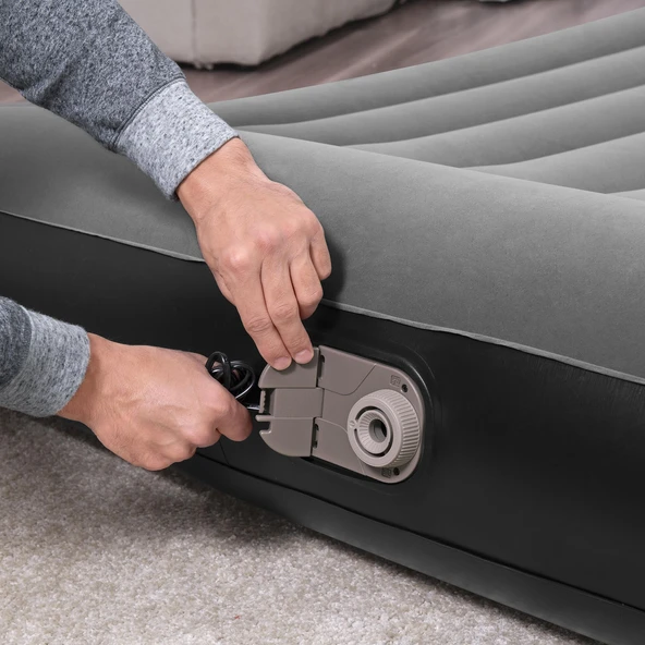 Bestway Çift Kişilik Kendinden Pompalı Yatak 203x152x30cm 67464 - 2