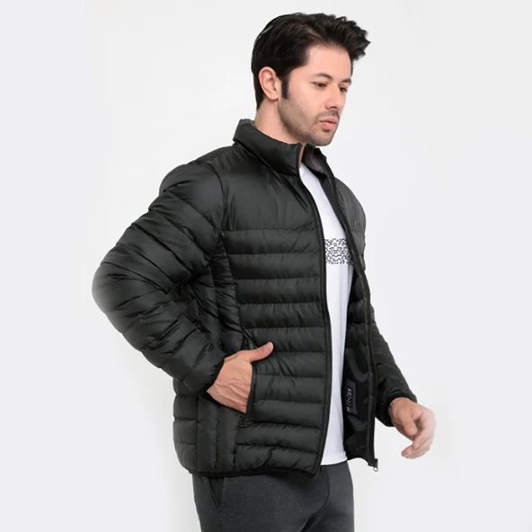 Slazenger 4K Boss Kışlık Fermuarlı Erkek Şişme Mont - 6