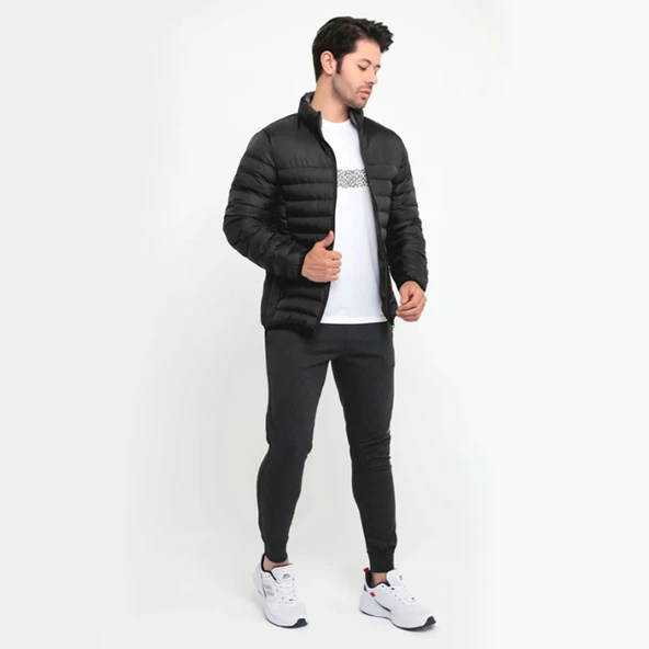 Slazenger 4K Boss Kışlık Fermuarlı Erkek Şişme Mont - 7