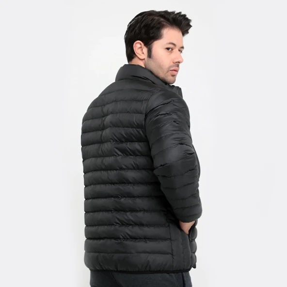 Slazenger 4K Boss Kışlık Fermuarlı Erkek Şişme Mont - 4