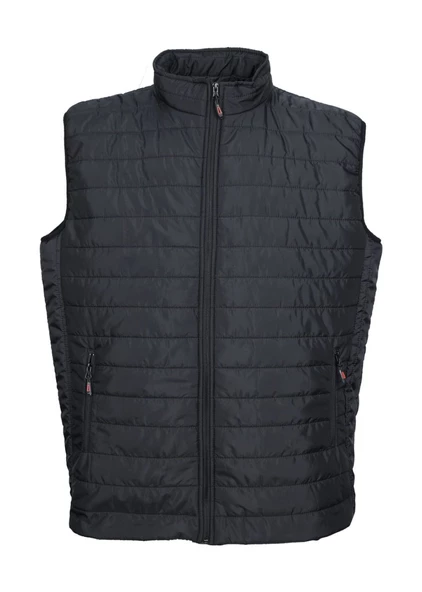 Battal Beden Kumaş Yelek Siyah Renk - 9