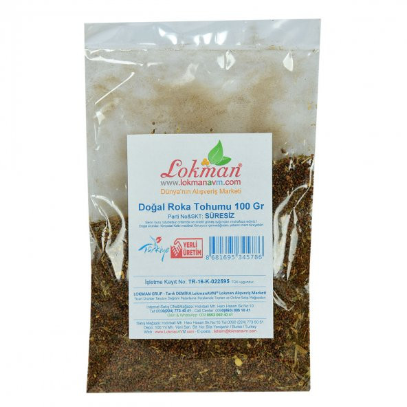 LokmanAVM Doğal Roka Tohumu 100 Gr Paket - 2
