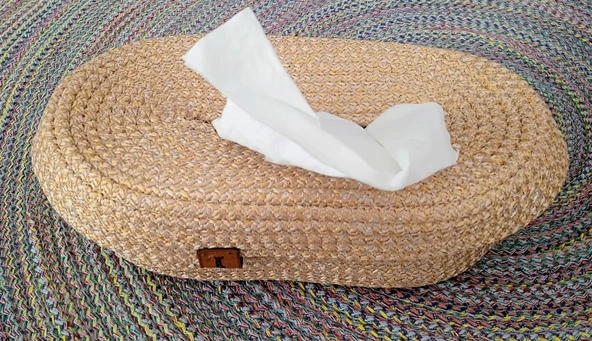 HASIR EL YAPIMI PEÇETE KUTUSU PEÇETELİK GOLD SEPET DÜZENLEYİCİ ORGANİZER - Resim 2