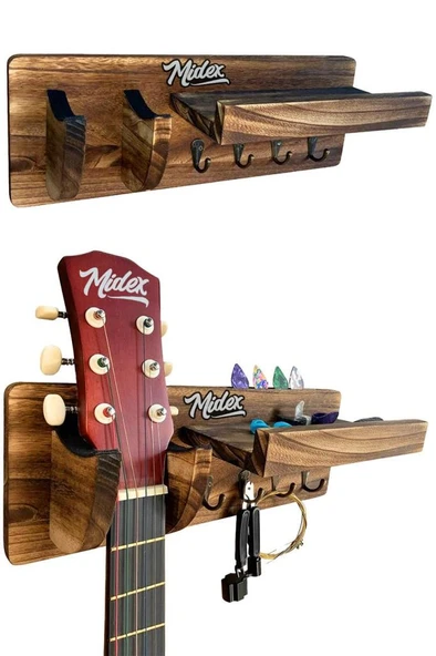 Midex GP-20 Gitar Standı Sehpası Duvar Askısı Ahşap Şık Kaliteli ürün görseli 1