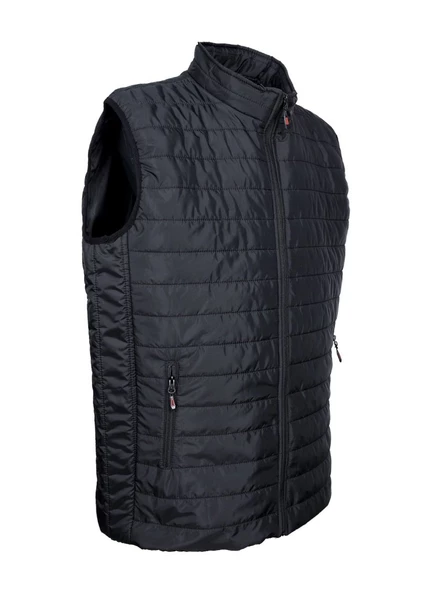 Battal Beden Kumaş Yelek Siyah Renk - 12