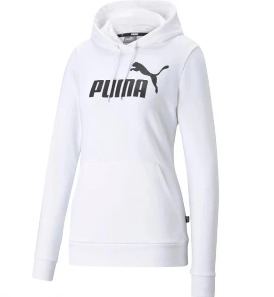 Puma Ess Logo Hoodie Tr 586791_02  Kadın Kapüşonlu Sweatshirt - Resim 4