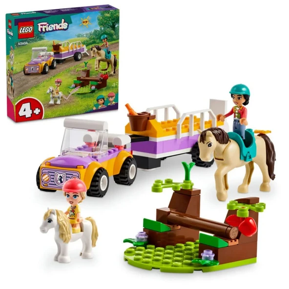 Lego Marka Friends, Taşıtlar, At ve Midilli 105 Parçalı - Mavi Su Dünyası - 1