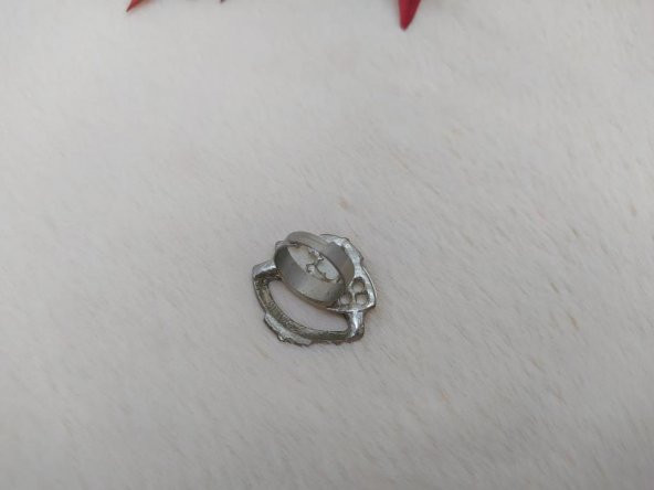 Hdmarketim Kadın Yüzük Dogal Beyaz Akik Taşlı Ayarlanabilir Ölçü - 2