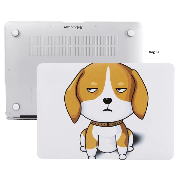 Macbook Air Kılıf 13 inç Dog02NL (Eski USB'li Model 2010-2017) A1369 A1466 ile Uyumlu - 4