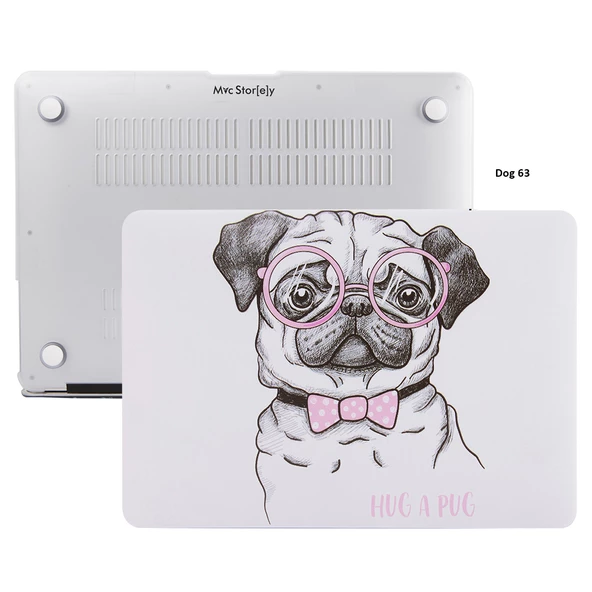 Macbook Air Kılıf 13 inç Dog02NL (Eski USB'li Model 2010-2017) A1369 A1466 ile Uyumlu - 5