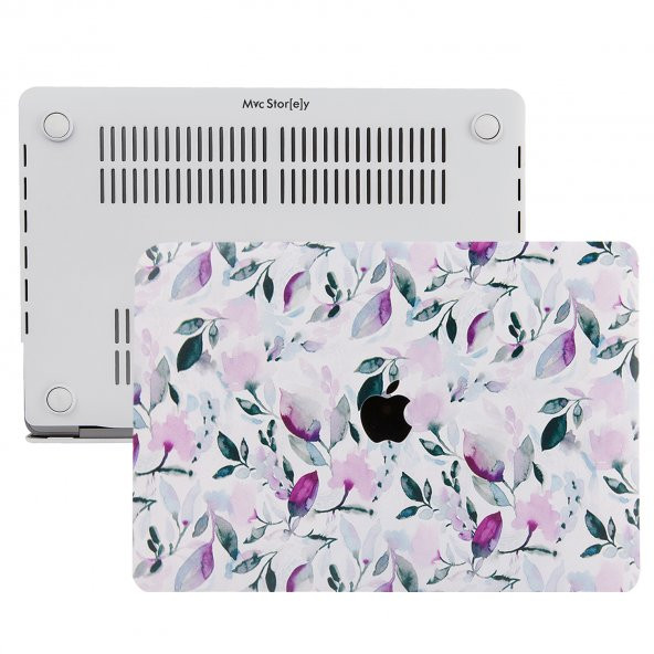 Macbook Air Kılıf 13 inç Flower03 (Eski USB'li Model 2010-2017) A1369 A1466 ile Uyumlu