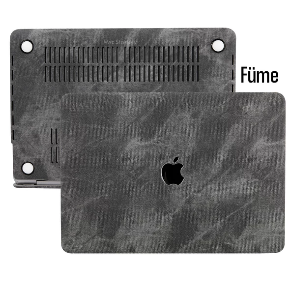 Macbook Air Kılıf 13 inç Kaplama Fabric01 Kumaş (Eski USB'li Model 2010-2017) A1369 A1466 ile Uyumlu - 4