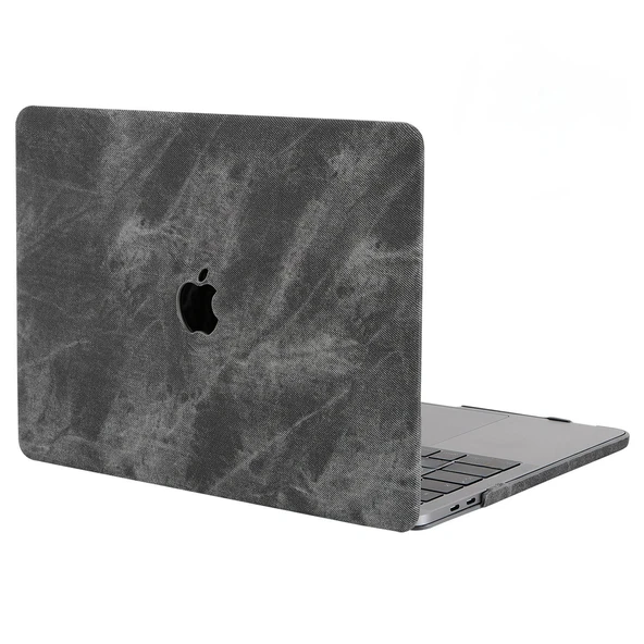 Macbook Air Kılıf 13 inç Kaplama Fabric01 Kumaş (Eski USB'li Model 2010-2017) A1369 A1466 ile Uyumlu - Resim 5