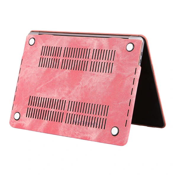Macbook Air Kılıf 13 inç Kaplama Fabric01 Kumaş (Eski USB'li Model 2010-2017) A1369 A1466 ile Uyumlu - Resim 6