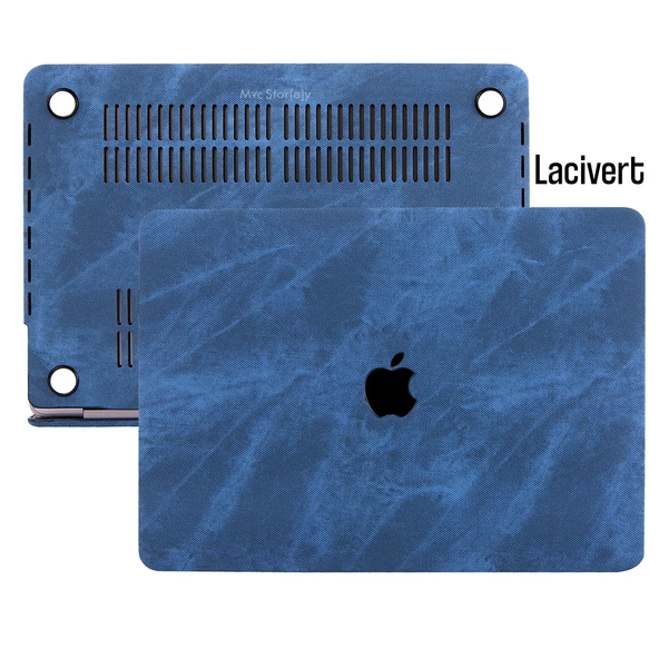 Macbook Air Kılıf 13 inç Kaplama Fabric01 Kumaş (Eski USB'li Model 2010-2017) A1369 A1466 ile Uyumlu - 5