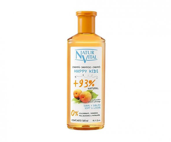 Naturvital Happy Kids Naturaleza Şeftali Şampuan 300 Ml