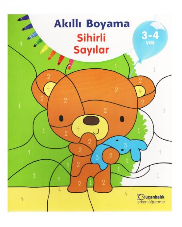 3-4 Yaş Harfler ve Sayılar Boyama Seti 2 Kitap Uçanbalık Yayınları - 2