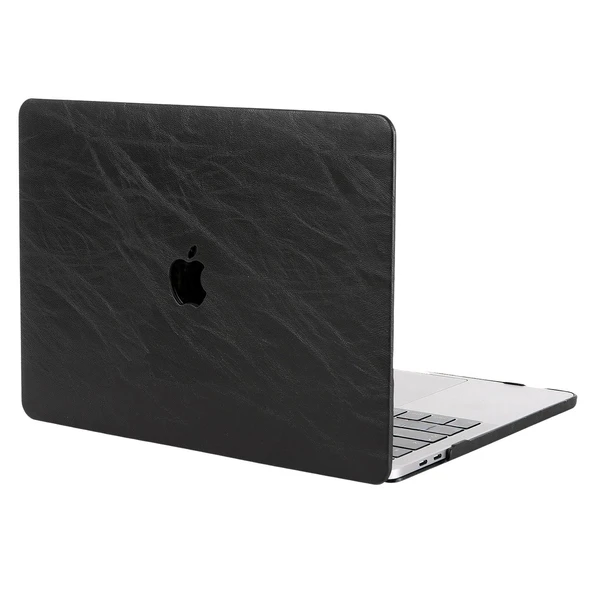 MacBook Air Kılıf 13 inç – A1369 A1466 ile Uyumlu Deri Kaplama Sert Koruma | Darbe Emici Çizilmeye Dayanıklı - Resim 4