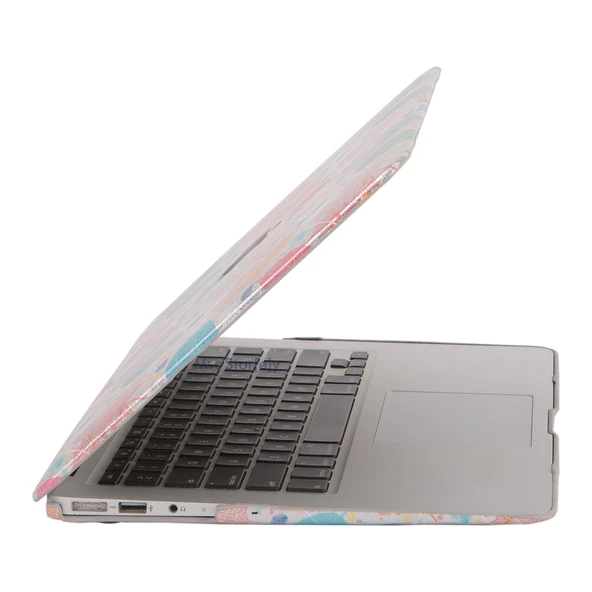 Macbook Air Kılıf 13 inç Leaf01 Kumaş (Eski USB'li Model 2010-2017) A1369 A1466 ile Uyumlu - 5