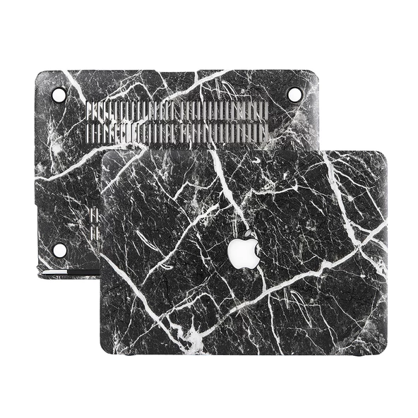 MacBook Air Kılıf 13 inç | A1369 A1466 Uyumlu | Deri Kaplama Mermer Desenli Sert Kapak | Darbeye Dayanıklı
